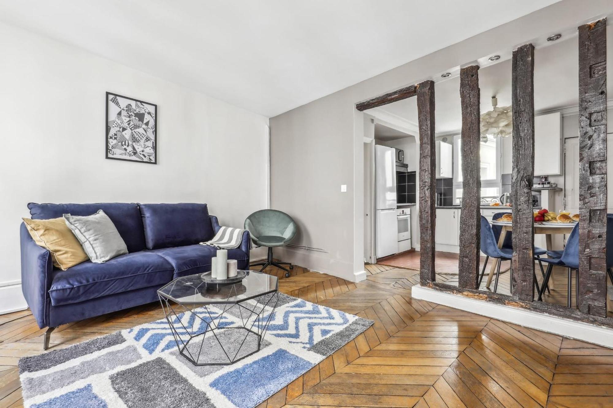 Le Marais 1Br Place Saint Париж Экстерьер фото